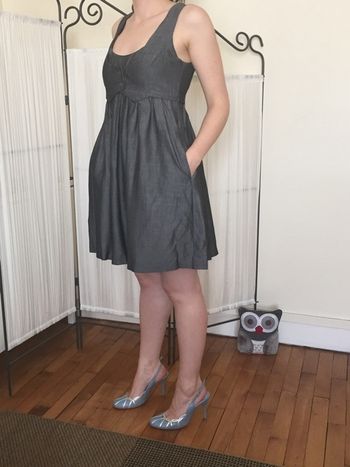 Robe courte blaseur avec poches