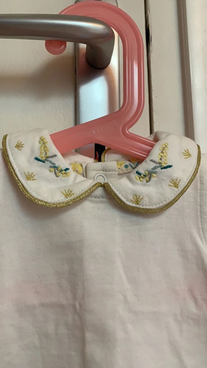 Tee-shirt MC Sergent Major Crème et Jaune 1M - photo numéro 2