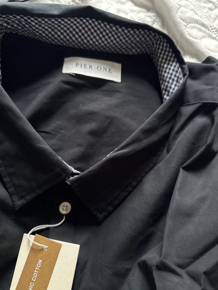 Chemise noir pier one 6XL manche longue - photo numéro 6