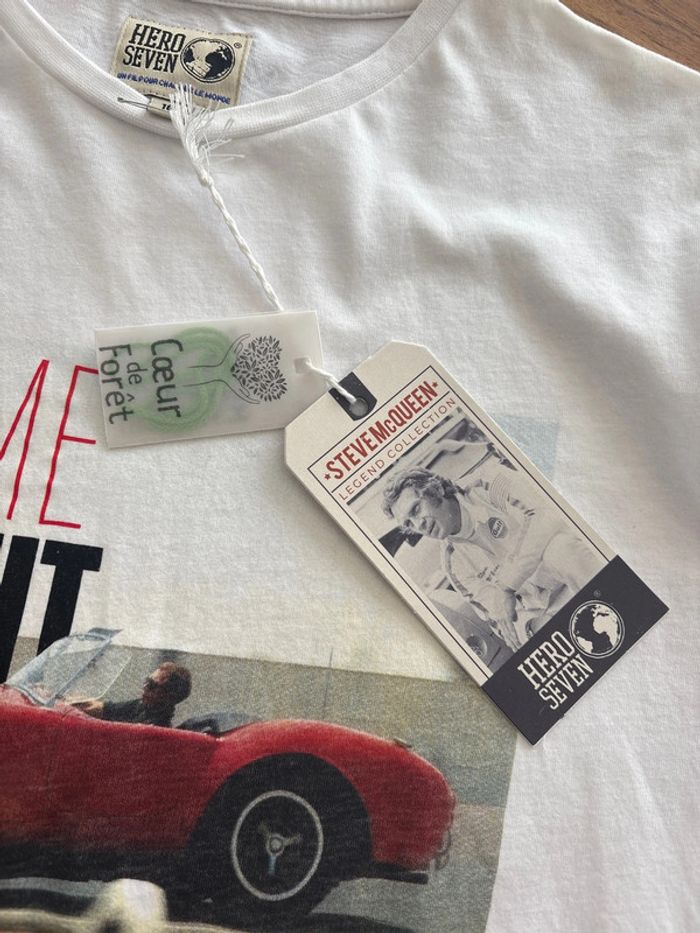 T-shirt Hero seven blanc 16 ans neuf - photo numéro 4