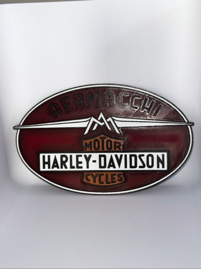 Hueforge vintage Harley Davidson