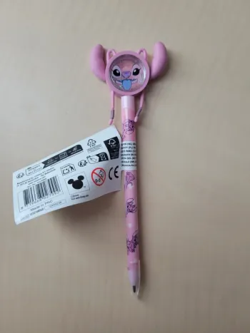 Stylo à paillettes à secouer Stitch angel