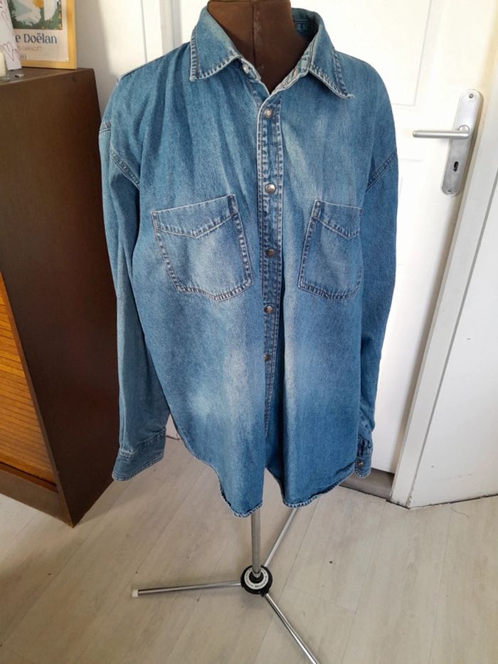 Belle chemise en jeans vintage histreet taille Xl boutons pression