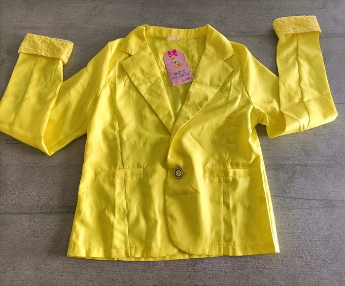 Veste taille 130 jaune fluo