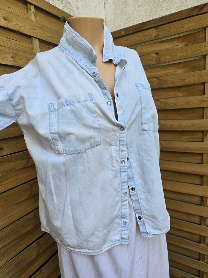 Chemise en jeans nuage 🍒y2k vintage années 2000🍒taille unique
