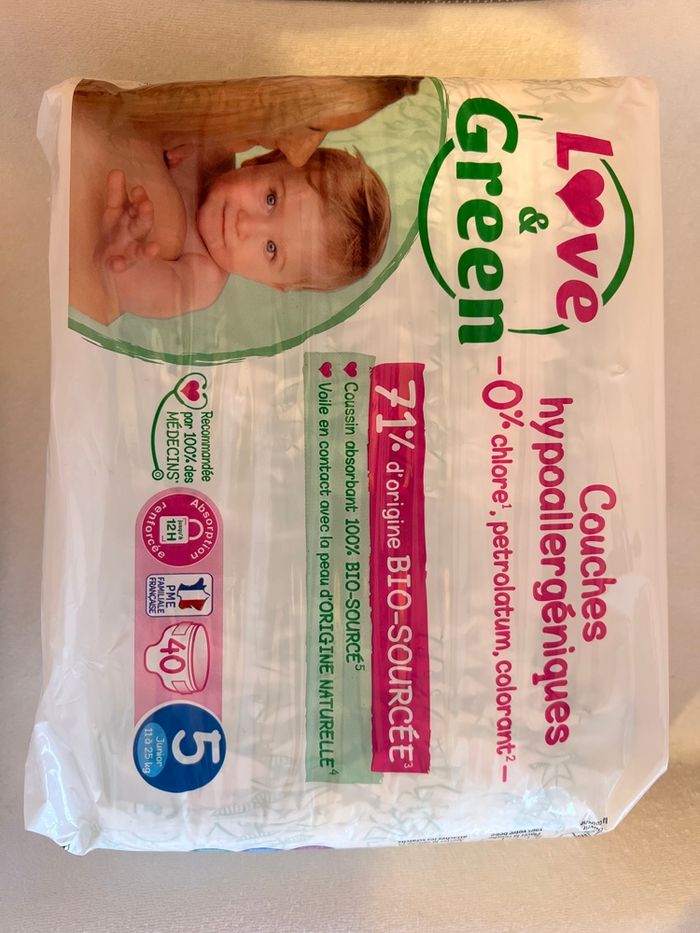 Couches Love & Green taille 5