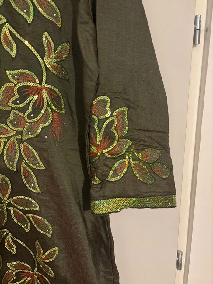 Robe verte orientale sequin - photo numéro 5