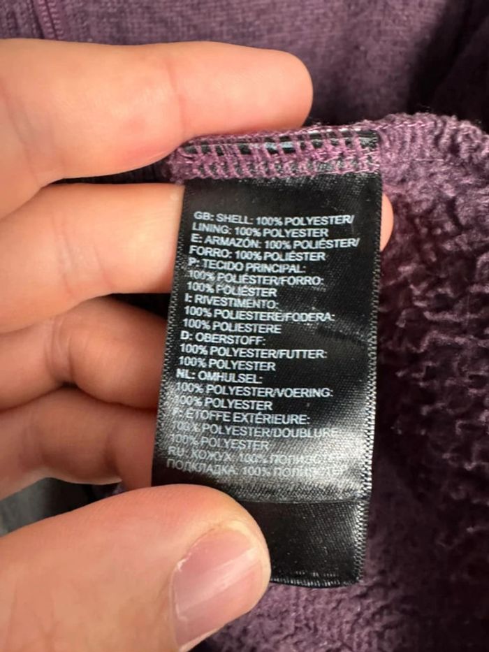 Polaire violette The North Face taille L - photo numéro 7