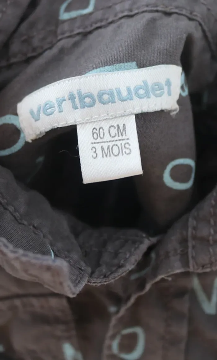 Ensemble automne chemise Vertbaudet et pantalon Kiabi 3 mois - photo numéro 8