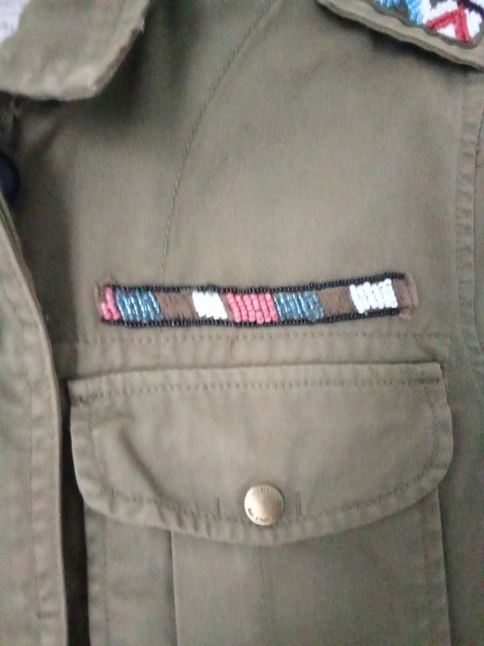 Veste de femme Bershka taille  M.couleur kaki - photo numéro 8