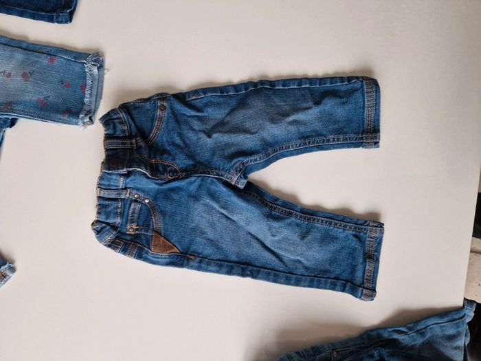 Lot 7 jeans 12 mois fille - photo numéro 5