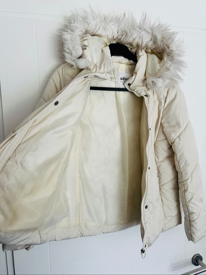 Doudoune beige à capuche - photo numéro 5