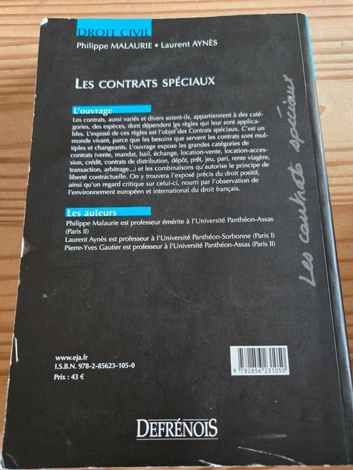 Les contrats spéciaux - photo numéro 4