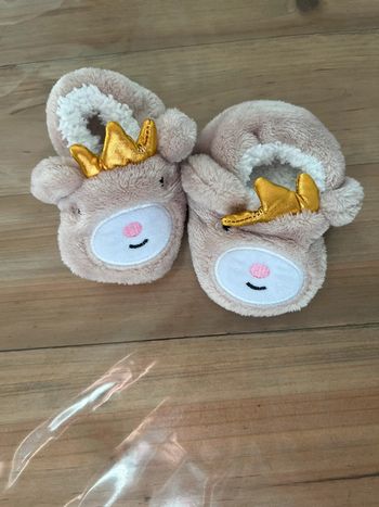 Chausson lapin chaud 3/6 mois