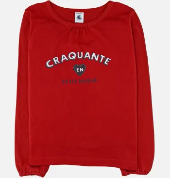 T-Shirt à manches longues 6 ans en coton Petit Bateau