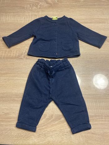 Ensemble bleu marine 6 mois fille 
