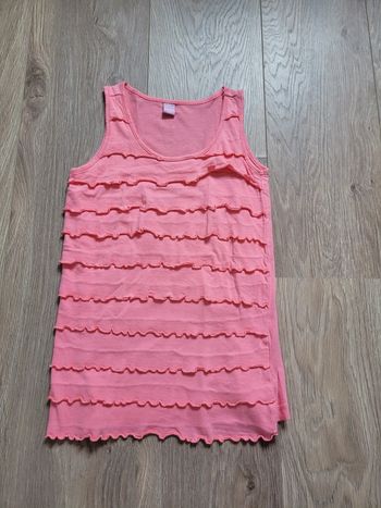 Robe rose corail taille 7-8 ans