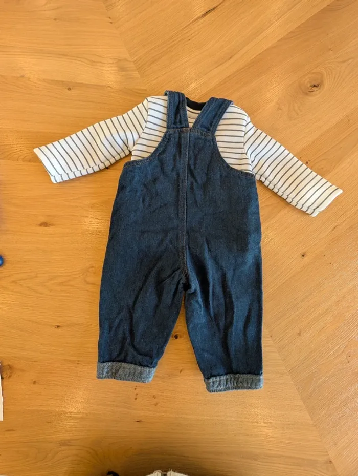 Salopette et t-shirt manches longues Lee Cooper - Taille : 9 Mois - photo numéro 4