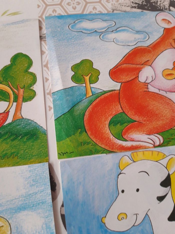 6 puzzles en cube en bois thème animaux sauvages - photo numéro 10