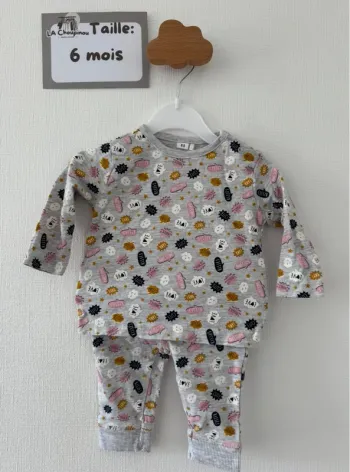 Pyjama fin 2 pièces - taille 6 mois 🌸