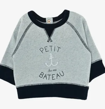 Sweatshirt 3 mois en coton Petit Bateau