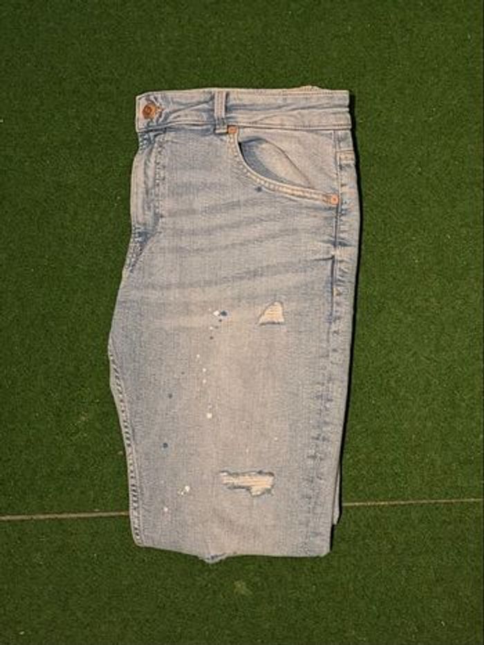Jeans déchirer avec peinture dessus - photo numéro 2