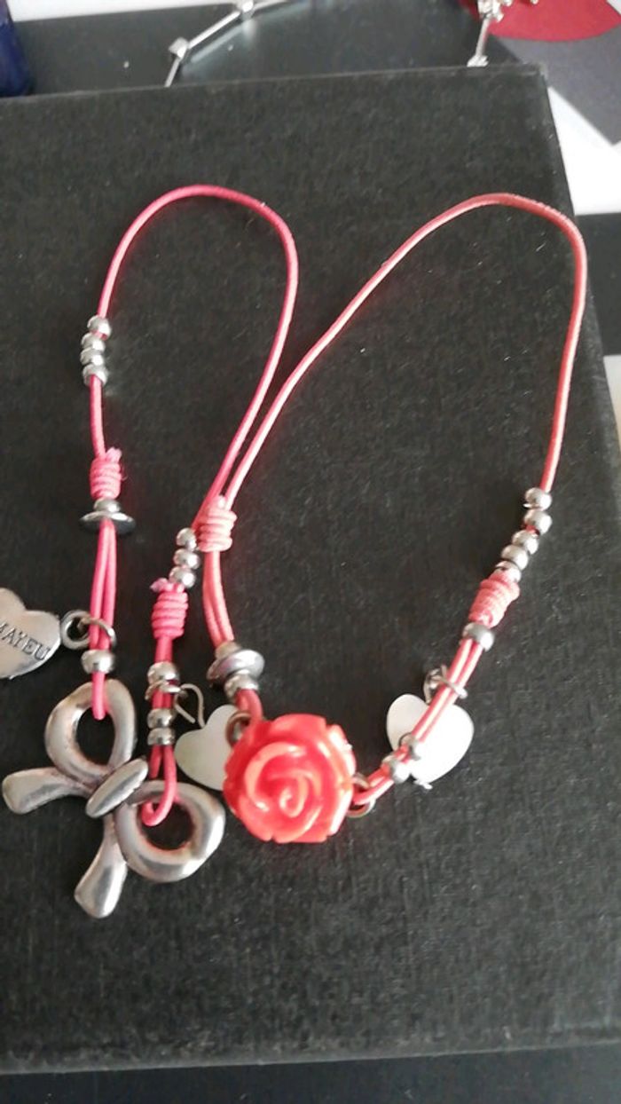 Bracelet fantaisie femme rose - photo numéro 5