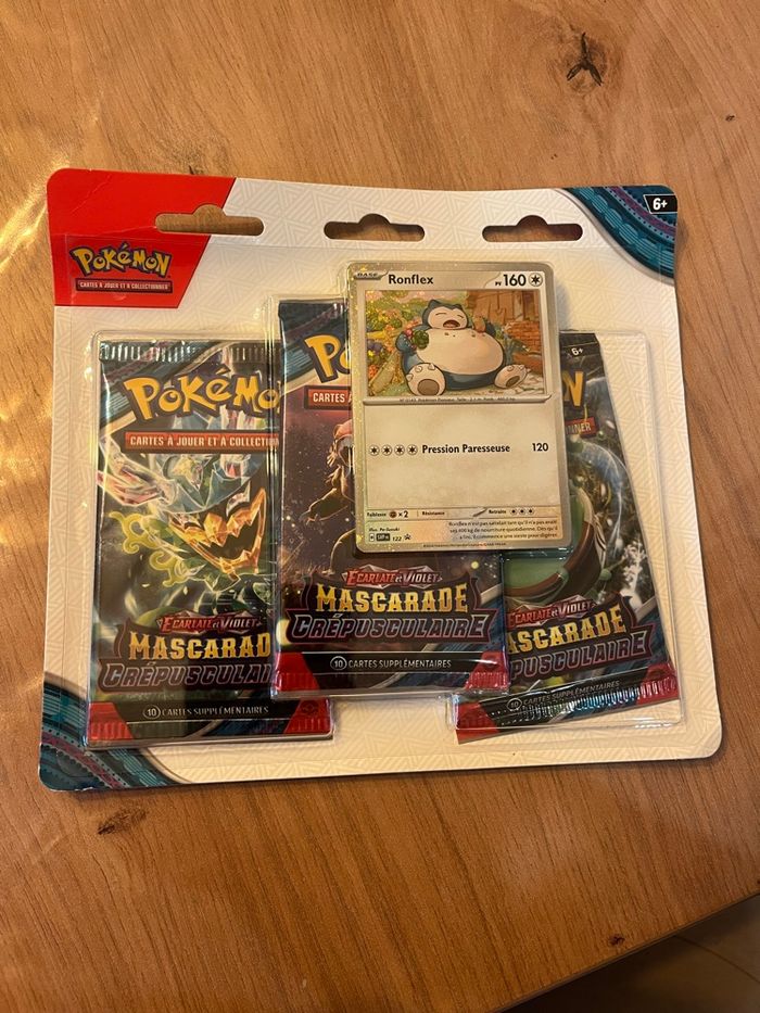 Tripack Vrombotor Pokémon Mascarade Crépusculaire Ronflex scellé