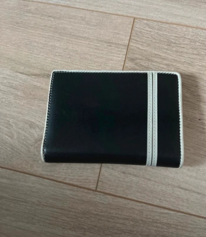 Portefeuille noir et crème - photo numéro 3