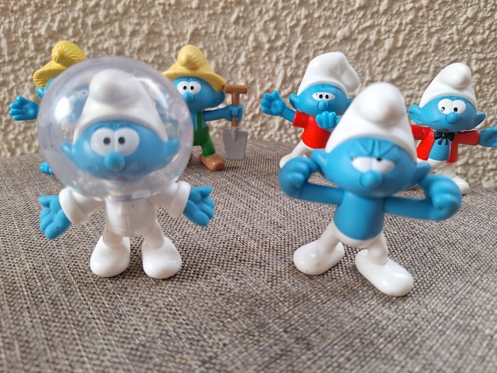 6 figurines schtroumpfs 2018 - photo numéro 2