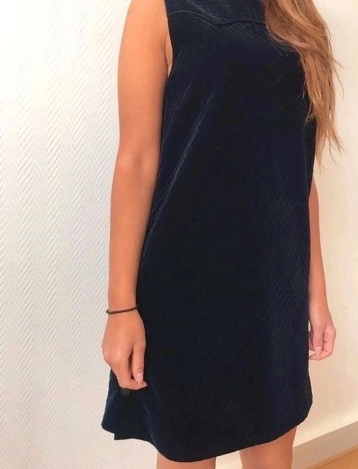 Robe Riera en velours marine MAJE 😍 prix boutique 295€ - photo numéro 5