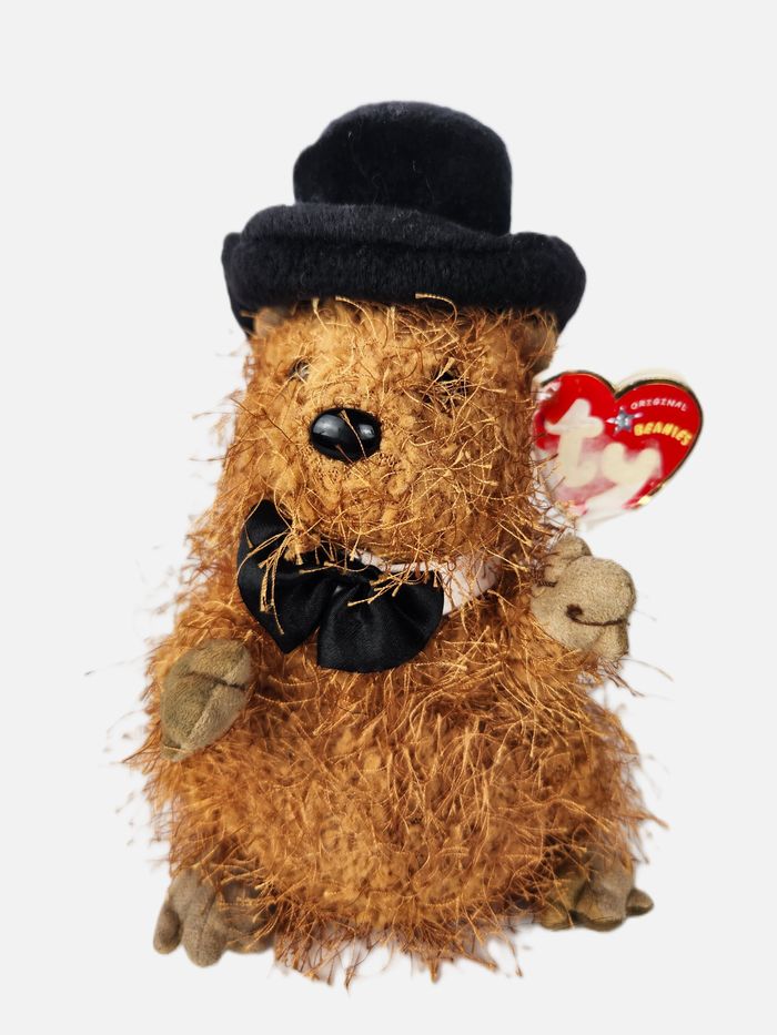 Peluche Ty Beanie Baby - Punxsutawney Phil - 2005 - Collector