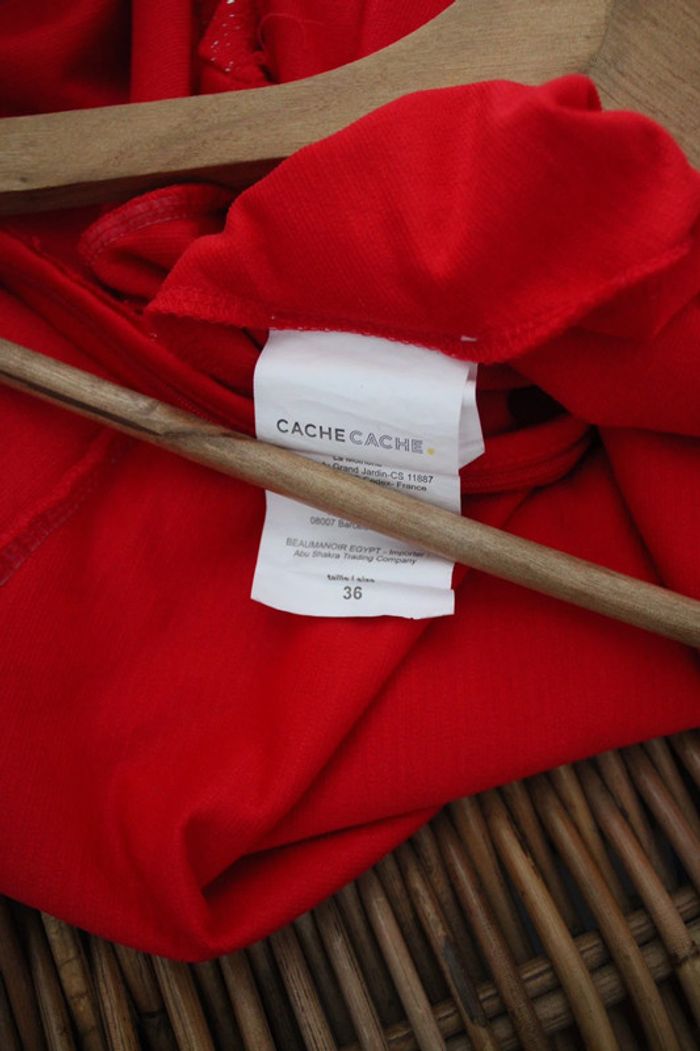 Robe bustier rouge cache cache 36 - photo numéro 4