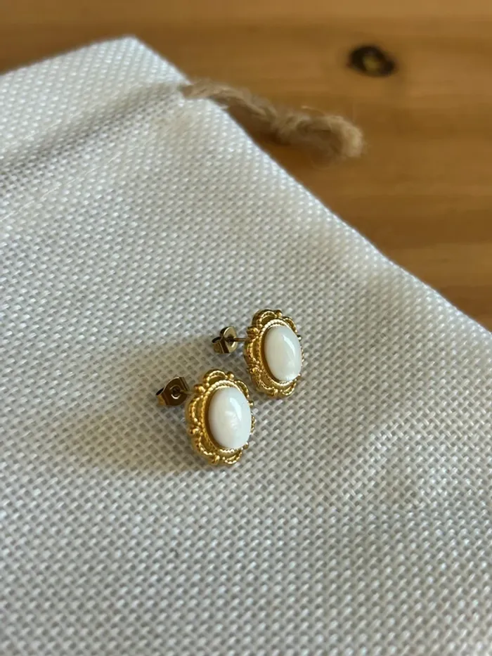 Boucle d’oreille vintage en acier inoxydable - photo numéro 4