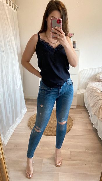 Jeans skinny effet destroy