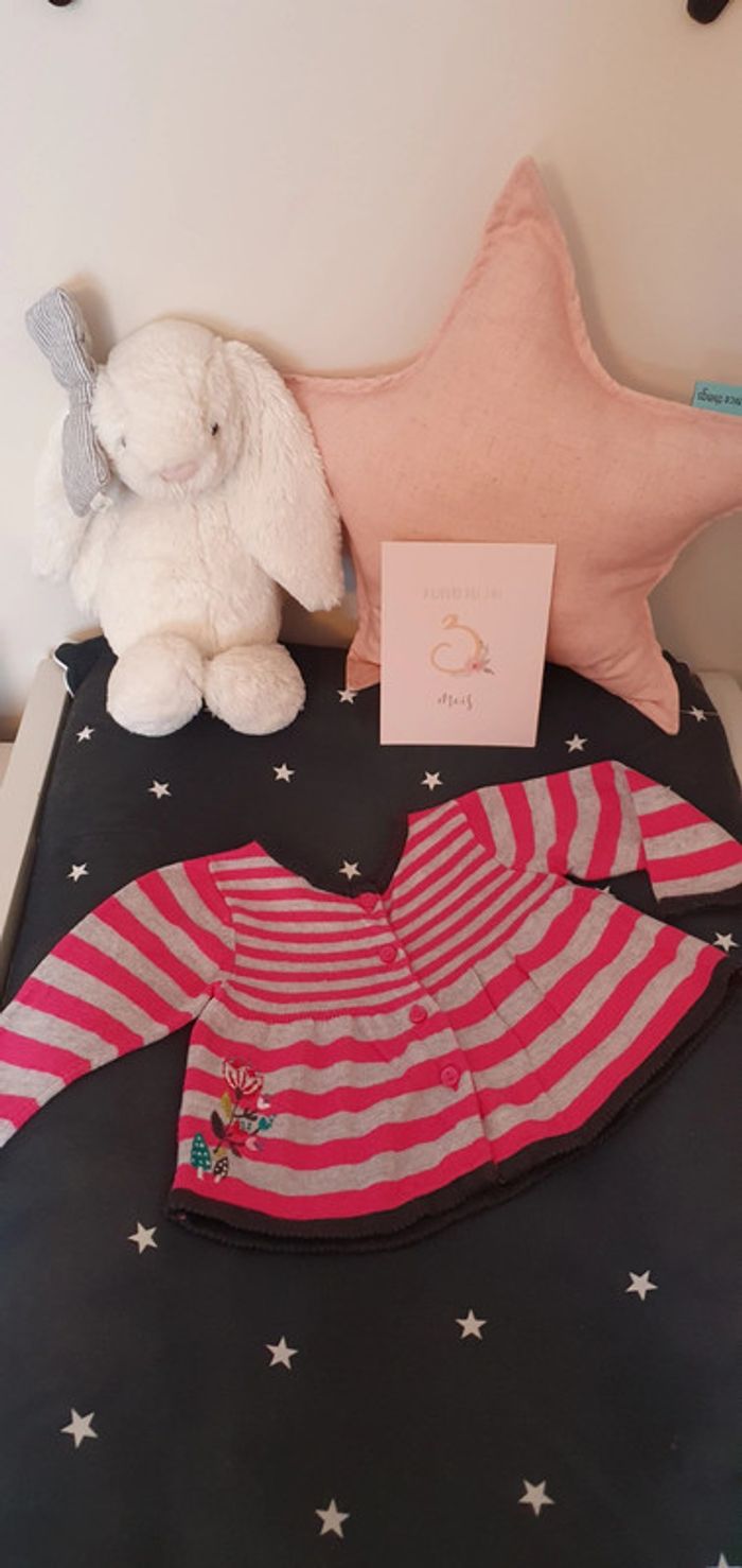 Gilet pull Catimini taille 3 mois en très bon état - photo numéro 6