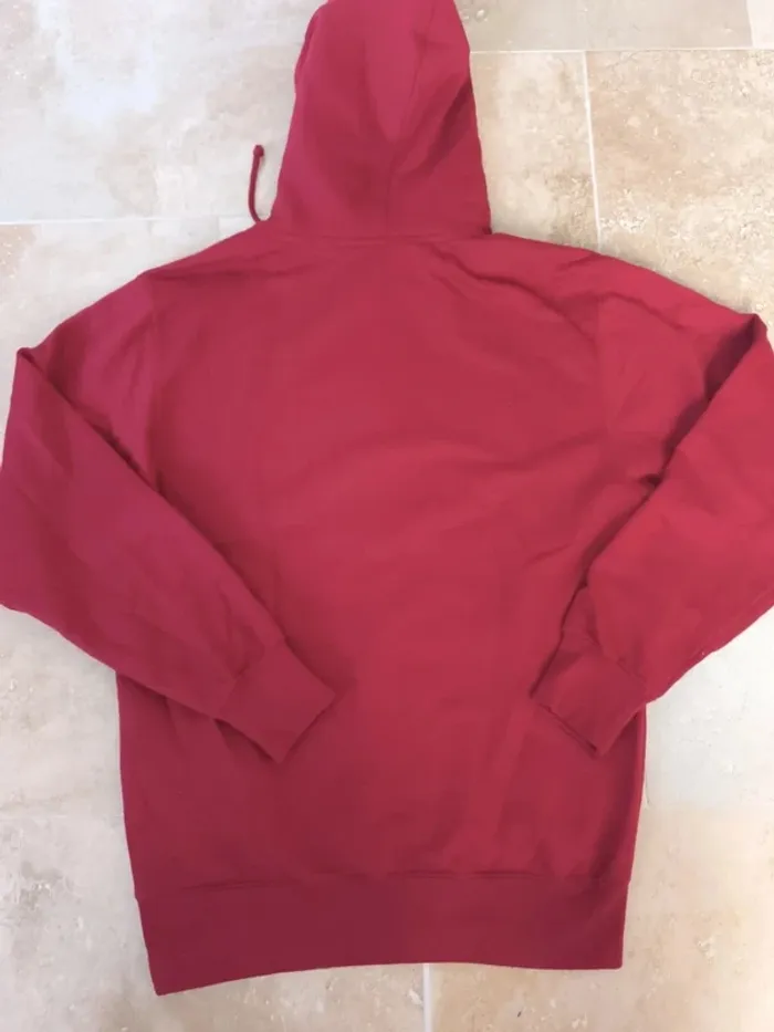 Sweat capuche universitaire rouge homme flocage Alabama taille S - photo numéro 11