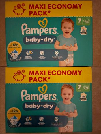 Couches Pampers Taille 7 Neuf 