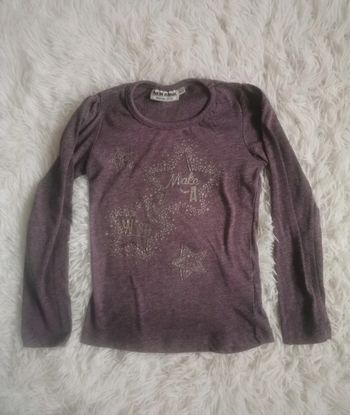 T-shirt manches longues "make a wish" new basic 8 ans