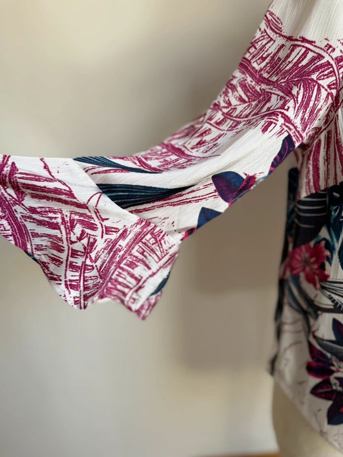 Belle blouse fluide fleurie Damart neuve 🌸 - photo numéro 4