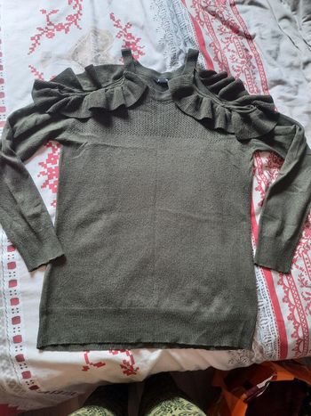 Pull fin kaki Jennyfer taille L