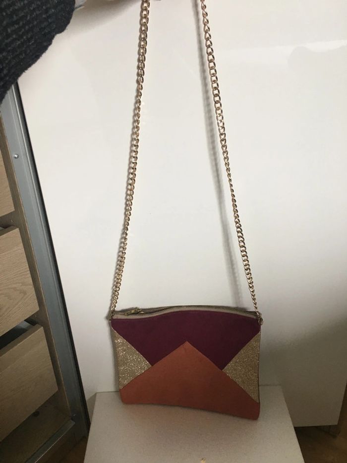 Pochette doré Bordeaux rouille madame zouzou - photo numéro 4