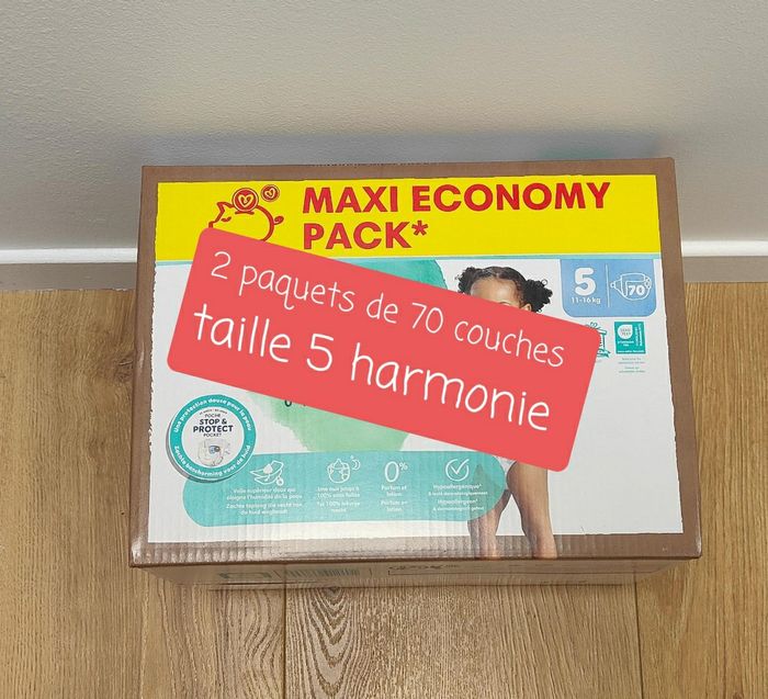 Couches pampers taille 5 harmonie