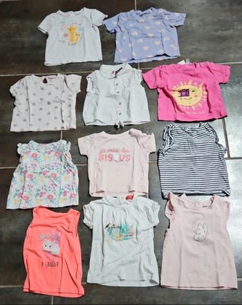 Lot de tee-shirt manches courtes