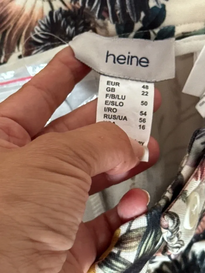 Pantalon à imprimé floral marque Heine taille 50 - photo numéro 6