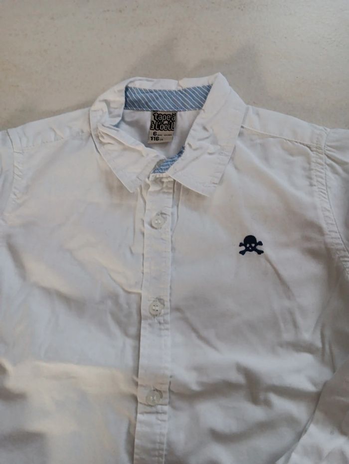 Chemise blanche taille 6 ans Tape à l'œil - photo numéro 2
