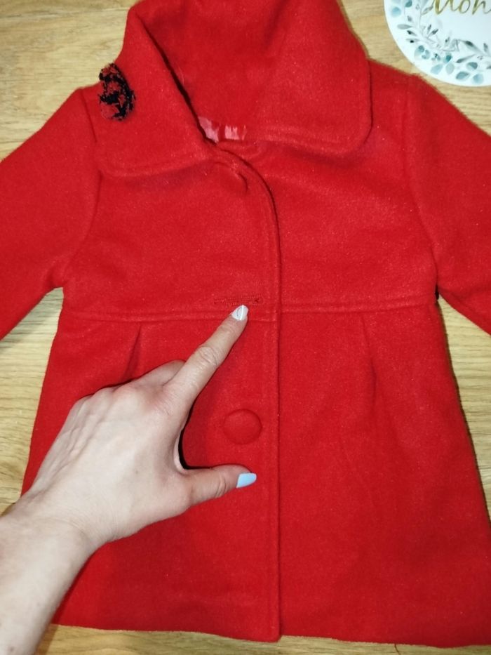 Veste rouge fille 9 mois - photo numéro 5