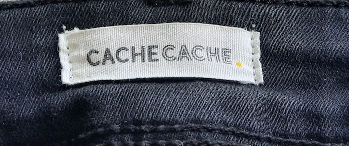 Pantacourt femme jean noir Cache Cache, taille 32 - photo numéro 3