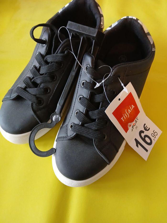 baskets noir fille femme 36 - photo numéro 4