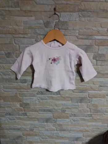 T-shirt rose fleur Kimbaloo 3M